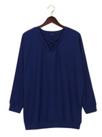 カバーリングリブドルマン長袖/クロ/モク