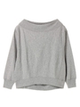 スウェットオフショルダープルオーバー/杢グレー
