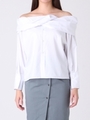 2WAYオフショルブラウス/WHT