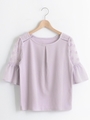 レースフレアスリーブトップス/ラベンダー