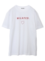 S/S TEE LINE HEART/ホワイト