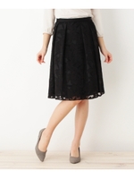 オパールフラワーフレアスカート/ブラック(019)