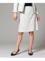 タイトツイードスカート/ホワイト系(402)