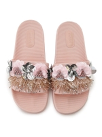 フラワービーチサンダル/PNK