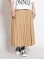 ボイルワッシャープリーツスカート/ベージュ