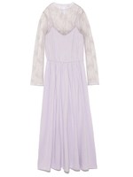 レイヤードニットキャミワンピース/LAV