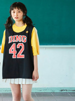 DING/ナンバリングメッシュトップス