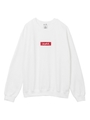 BOX LOGO CREW SWEAT TOP/ホワイト