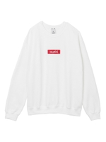 BOX LOGO CREW SWEAT TOP/ホワイト
