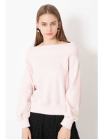 [WEB限定]ウラケオフショルトップス/BLUSH(090)