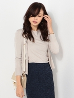 〓JOC ラメリブ ツインセット / カーディガン/LT.PINK