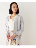 ふわりと羽織るラメ入りカーディガン/グレー(012)