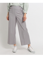 ギャバストレッチワイドパンツ/ライトグレー(011)