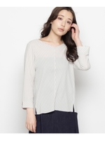 サンドストライプシャツ/ライトグレー(311)