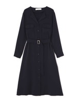 スキッパー羽織りワンピース/ネイビー(120)