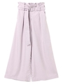 ハイウエストワイドパンツ/ラベンダー