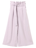ハイウエストワイドパンツ/ラベンダー