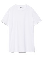 ハイラインクルーネックTシャツ/WHT