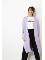 ミラノリブコーディガン/ラベンダー(080)