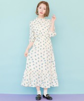 ［小田川エリカコラボ］ミラーレディプリントワンピース