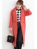 テックツイルトレンチコート/レッド(100)