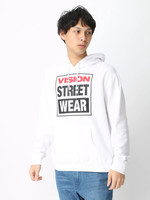 VISION|ロゴプリントプルパーカー