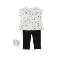 レイエット ドットプリント３ピースレギンスセット