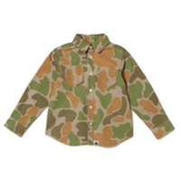 【30%OFF】後ろロゴ入りワークシャツ