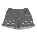 【30%OFF】裾フリルリボンショートパンツ