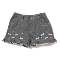 【30%OFF】裾フリルリボンショートパンツ