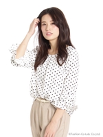 袖フレアTブラウス/Dガラ