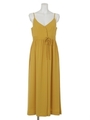 [GREED]GLOSS SATIN Camisole Dress/YELLOW