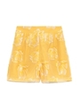 ラメジャガードショートパンツ/YEL