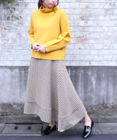 ガンクラブチェックフレアスカート