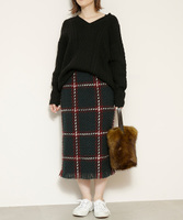 ロビンチェック柄タイトスカート