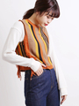 WEGO/リリーヤーンマルチストライプベスト