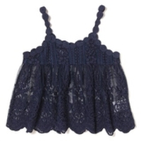 ボタニカルチュールレースキャミソール