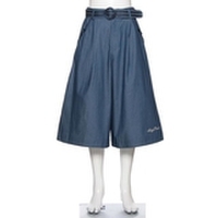 丸バックルベルトつきガウチョパンツ