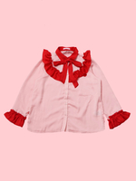 WC/配色フリルシャツ