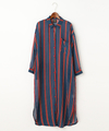 マルチストライプロングシャツ