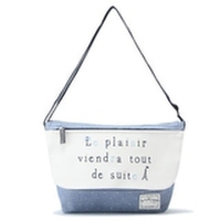 フレンチ風ドットショルダーバッグ