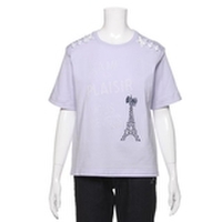 肩レースアップフレンチTシャツ