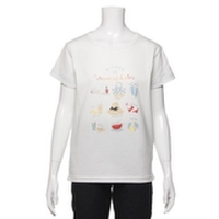 【30%OFF】袖ストライプサマーイラストTシャツ