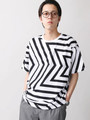 WEGO/ジオメトリック総柄Tシャツ