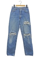 リメイククラッシュデニムパンツ リメイク      