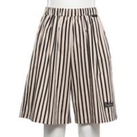 ストライプ柄ガウチョパンツ