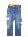 リメイククラッシュデニムパンツ リメイク  Wrangler ラングラー   