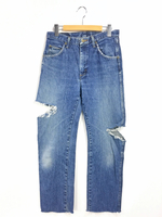 リメイククラッシュデニムパンツ リメイク  Wrangler ラングラー   