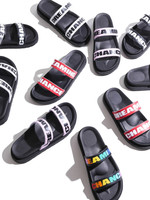 WEGO/ダブルベルトロゴサンダル