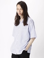 WEGO/開襟ストライプシャツ